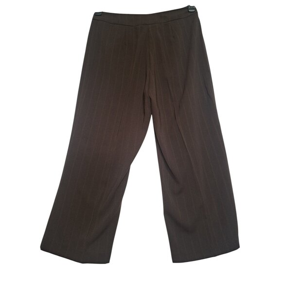 Chadwicks Womens Brown Pinstripe Blazer 16 AFC Polyester/Rayon Blend - Picture 12 of 12